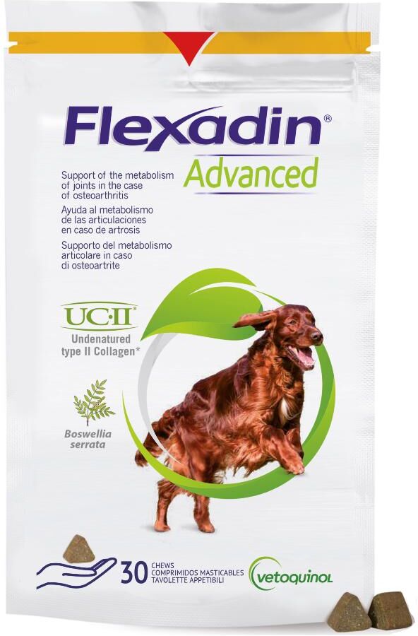 Vetoquinol Flexadin Advanced Mangime Complementare Articolazioni Cani Adulti 30 Tavolette - Sostegno Articolare di Qualità