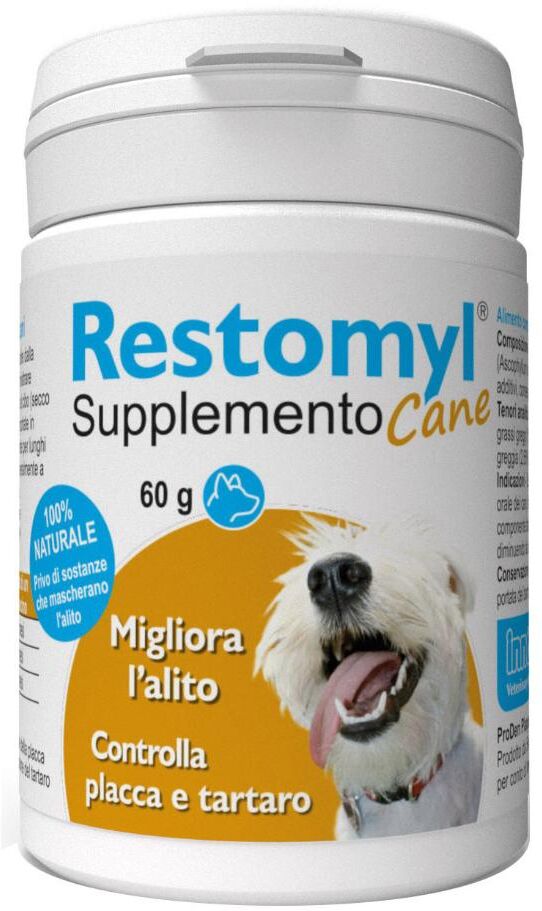 Innovet Italia Srl Restomyl Supplemento Cane 60g - Integratore per la Salute Orale e Immunitaria del Tuo Cane