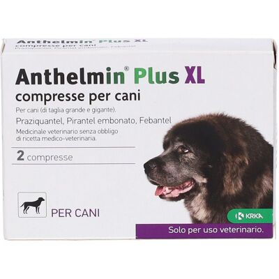 Krka Farmaceutici Milano XL Anthelmin Plus - Compresse antiparassitarie - Cane Krka Farmaceutici Milano XL Anthelmin Plus - Compresse antiparassitarie - Cane