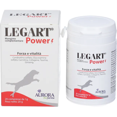 Aurora Biofarma Legart Power Supporto Articolazioni Cani - 20 Compresse Aurora Biofarma Legart Power Supporto Articolazioni Cani - 20 Compresse