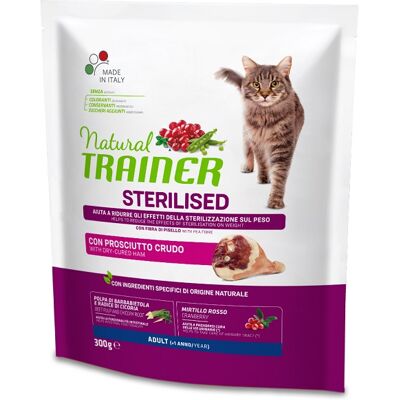 AGRI90 srl TRAINER NATURAL GATTO STERILISED ADULT PROSCIUTTO 300GR AGRI90 srl TRAINER NATURAL GATTO STERILISED ADULT PROSCIUTTO 300GR