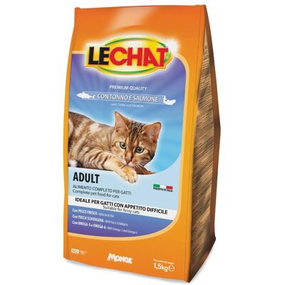 MONGE & C. S.P.A LeChat Adult Croccantini con Tonno e Salmone, 1,5 kg MONGE & C. S.P.A LeChat Adult Croccantini con Tonno e Salmone, 1,5 kg