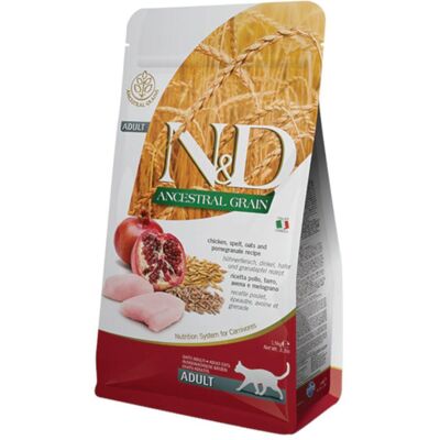 Farmina N&D Antenati Grano Cibo per Gatti - Pollo e Melograno 1,5Kg Farmina N&D Antenati Grano Cibo per Gatti - Pollo e Melograno 1,5Kg