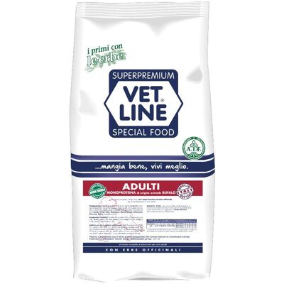 Vet Line Cibo Secco di Bufalo per Cani Adulti - Monoproteico, Olistico, Naturale Vet Line Cibo Secco di Bufalo per Cani Adulti - Monoproteico, Olistico, Naturale