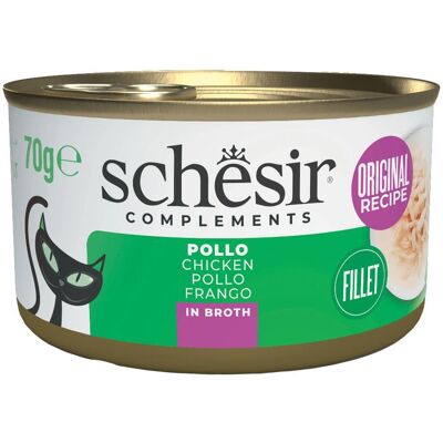 Filetti di Pollo Schesir in Brodo - Cibo per Gatti Filetti di Pollo Schesir in Brodo - Cibo per Gatti