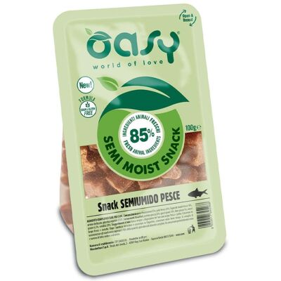 OASY Snack per cani Semiumido Pesce - 80g - Snack per cani OASY Snack per cani Semiumido Pesce - 80g - Snack per cani