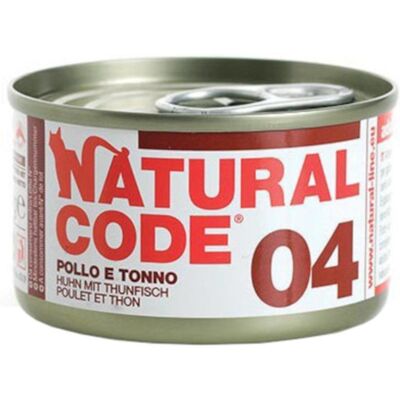 NATURAL LINE Srl NATURAL CODE GATTO 04 POLLO TONNO 85GR (lattina) NATURAL LINE Srl NATURAL CODE GATTO 04 POLLO TONNO 85GR (lattina)