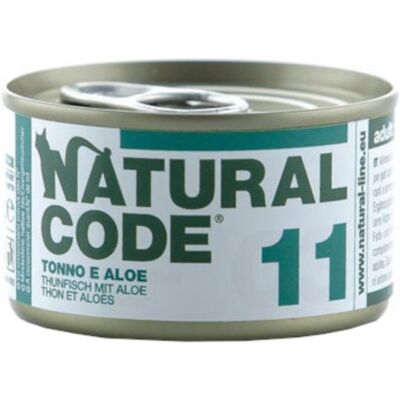 NATURAL LINE Srl NATURAL CODE GATTO 11 TONNO ALOE 85GR (lattina) NATURAL LINE Srl NATURAL CODE GATTO 11 TONNO ALOE 85GR (lattina)
