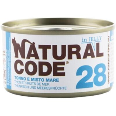 NATURAL LINE Srl NATURAL CODE GATTO 28 JELLY TONNO MISTO MARE 85GR (lattina) NATURAL LINE Srl NATURAL CODE GATTO 28 JELLY TONNO MISTO MARE 85GR (lattina)
