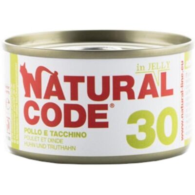 NATURAL LINE Srl NATURAL CODE GATTO 30 JELLY POLLO TACCHINO 85GR (lattina) NATURAL LINE Srl NATURAL CODE GATTO 30 JELLY POLLO TACCHINO 85GR (lattina)