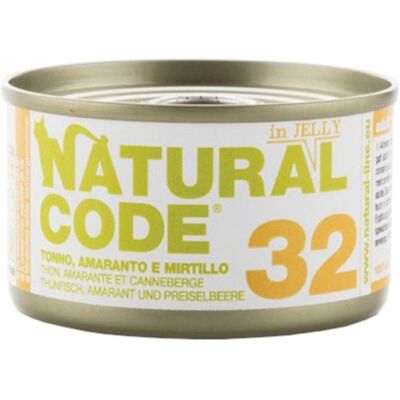 NATURAL LINE Srl NATURAL CODE GATTO 32 JELLY TONNO AMARANTO MIRTILLO 85GR (lattina) NATURAL LINE Srl NATURAL CODE GATTO 32 JELLY TONNO AMARANTO MIRTILLO 85GR (lattina)