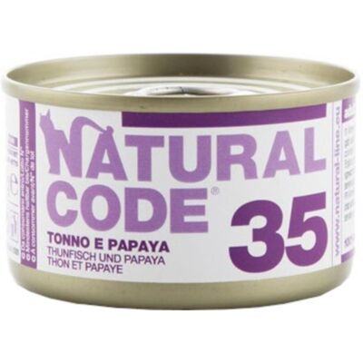 NATURAL LINE Srl NATURAL CODE GATTO 35 TONNO PAPAYA 85GR (lattina) NATURAL LINE Srl NATURAL CODE GATTO 35 TONNO PAPAYA 85GR (lattina)