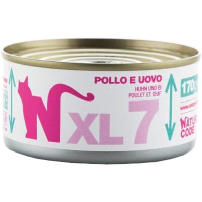 NATURAL LINE Srl NATURAL CODE GATTO XL7 POLLO UOVO 170GR (lattina) NATURAL LINE Srl NATURAL CODE GATTO XL7 POLLO UOVO 170GR (lattina)