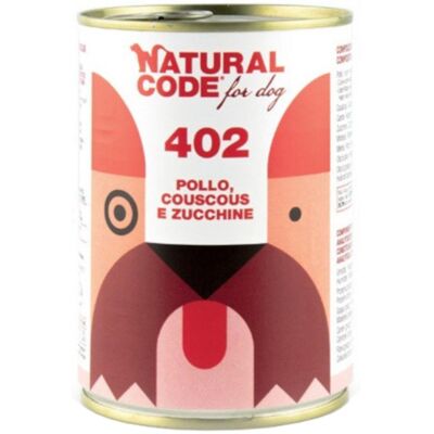NATURAL LINE Srl NATURAL CODE CANE 402 POLLO COUSCOUS ZUCCHINI 400GR (lattina) NATURAL LINE Srl NATURAL CODE CANE 402 POLLO COUSCOUS ZUCCHINI 400GR (lattina)