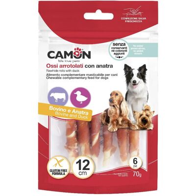 Camon SpA Rotoli di Anatra e Pelle di Manzo - Snack per Cani Camon SpA Rotoli di Anatra e Pelle di Manzo - Snack per Cani