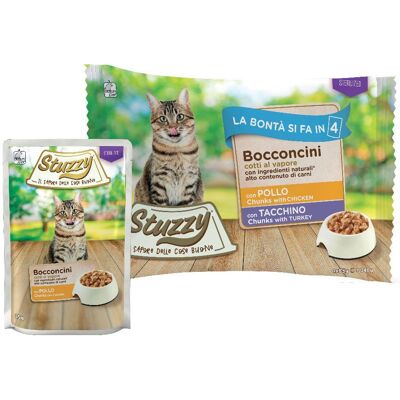 Stuzzy Gatto Multipack Bocconcini Pollo Tacchino - Cibo umido Stuzzy Gatto Multipack Bocconcini Pollo Tacchino - Cibo umido