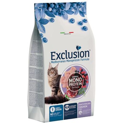 Exclusion Mediterraneo Grano Nobile per Gatti Giganti Sterilizzati - Crocchette per Gatti Exclusion Mediterraneo Grano Nobile per Gatti Giganti Sterilizzati - Crocchette per Gatti