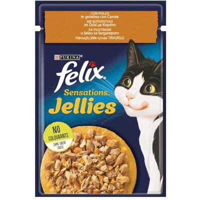 Felix Sensations Gelée - Pollo e Carote Cibo Gatto Felix Sensations Gelée - Pollo e Carote Cibo Gatto