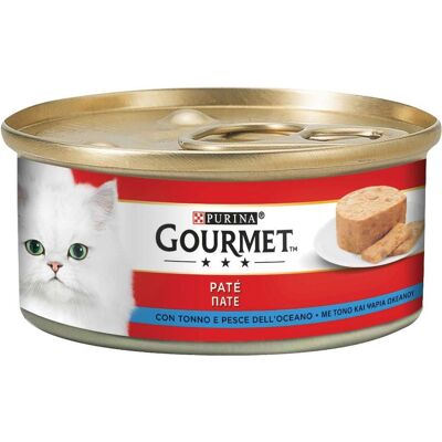 Purina Gourmet Rosso Paté per Gatto con Tonno e Pesce dell'Oceano - 195g Purina Gourmet Rosso Paté per Gatto con Tonno e Pesce dell'Oceano - 195g