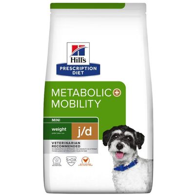 Hill's Prescription Diet Canine j/d Mini Metabolic + Mobility Crocchette - 1kg Hill's Prescription Diet Canine j/d Mini Metabolic + Mobility Crocchette - 1kg