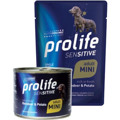RUSCITO srl PROLIFE CANE SENSITIVE MINI ADULT RENNA PATATE 100GR (bustina) RUSCITO srl PROLIFE CANE SENSITIVE MINI ADULT RENNA PATATE 100GR (bustina)