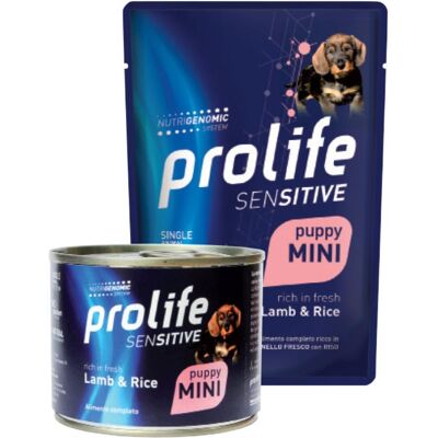RUSCITO srl PROLIFE CANE SENSITIVE MINI PUPPY AGNELLO RISO 100GR (bustina) RUSCITO srl PROLIFE CANE SENSITIVE MINI PUPPY AGNELLO RISO 100GR (bustina)