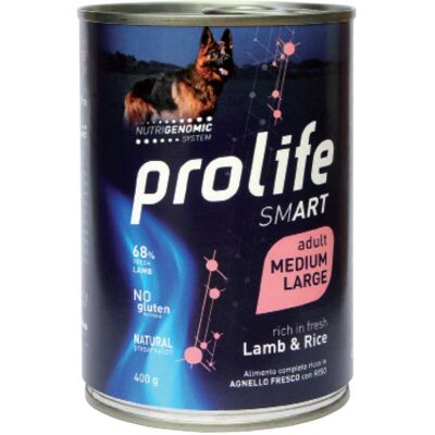 Cibo per cani Prolife Smart - Agnello e Riso - 400g Cibo per cani Prolife Smart - Agnello e Riso - 400g
