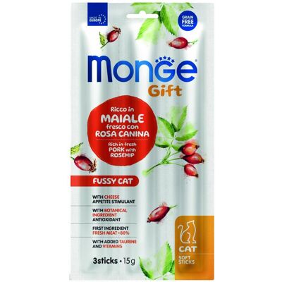 Cibo per gatti Monge - Maiale e Formaggio - Senza Cereali Cibo per gatti Monge - Maiale e Formaggio - Senza Cereali