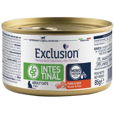 Marca Exclusion Monoproteina Maiale e Riso Cibo per Gatti - Supporto Gastrointestinale Marca Exclusion Monoproteina Maiale e Riso Cibo per Gatti - Supporto Gastrointestinale