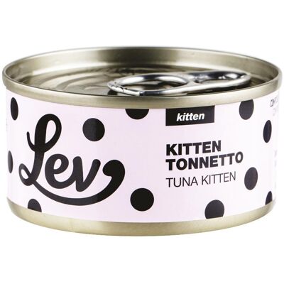 Natural Code Lev Kitten tonnetto in lattina - 70 g - Confezione da 12 Natural Code Lev Kitten tonnetto in lattina - 70 g - Confezione da 12