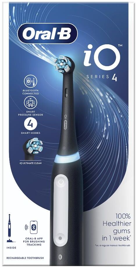 procter oral-b io series 4 spazzolino elettrico black - tecnologia avanzata per una pulizia superiore