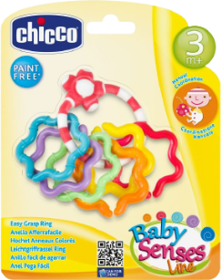 Chicco Gioco Trillino Anelli Afferrafacile - Stimola le capacità di coordinazione manuale del tuo bambino