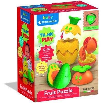 Clementoni 17512 - Puzzle di Frutta - Think & Play - Giocattolo Educativo Clementoni 17512 - Puzzle di Frutta - Think & Play - Giocattolo Educativo