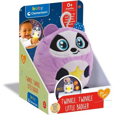 CLEMENTONI SpA Clementoni Twinkle Twinkle Little Badger Luce Notturna Peluche CLEMENTONI SpA Clementoni Twinkle Twinkle Little Badger Luce Notturna Peluche