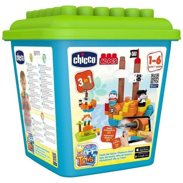 chicco gioco costruzione isola tesoro 60pz