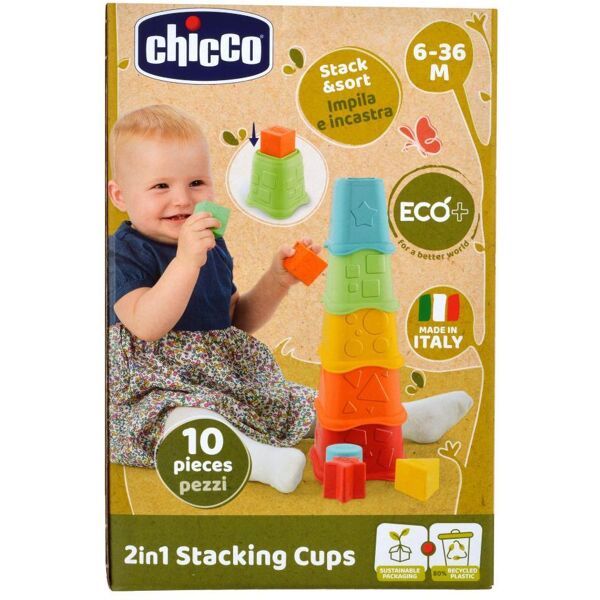 chicco gioco 2in1 stack cups eco+