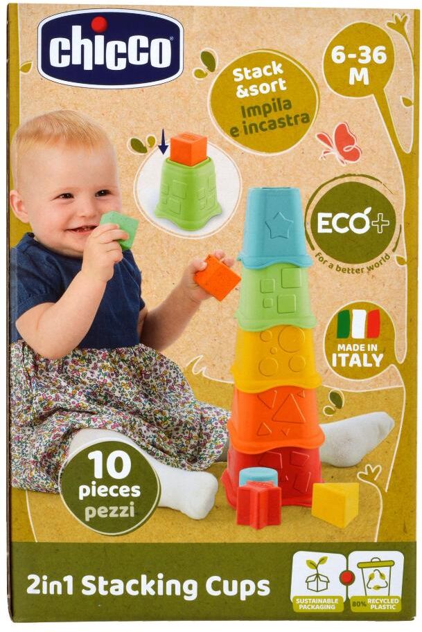 Chicco Gioco 2in1 Stack Cups Eco+