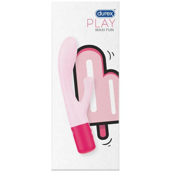 reckitt benckiser h.(it.) spa durex dual head pink maxi fun 1 pezzo - vibratore per orgasmi combinati