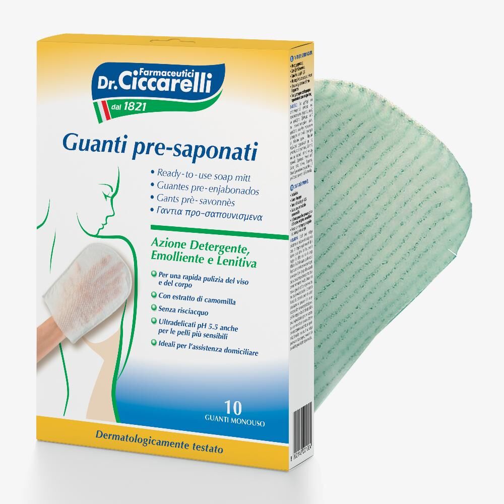 farmaceutici dott.ciccarelli ciccarelli guanto presaponato 10 pezzi