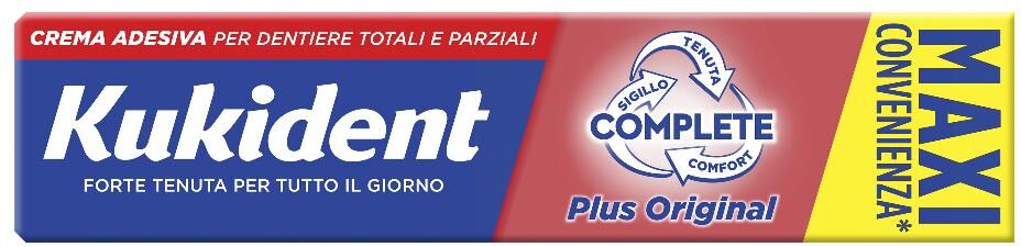 procter & gamble srl kukident - complete plus original 65g, colla per protesi dentarie