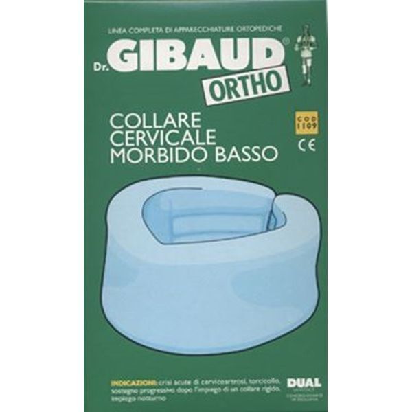 Dual Sanitaly GIBAUD ORTHO COLLARE CERVICALE MORBIDO MEDIO AZZURRO MISURA 3