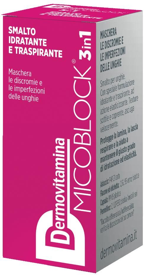 Pasquali Srl Dermovitamina Micoblock 3 In 1 Smalto Fuxia 5 ml