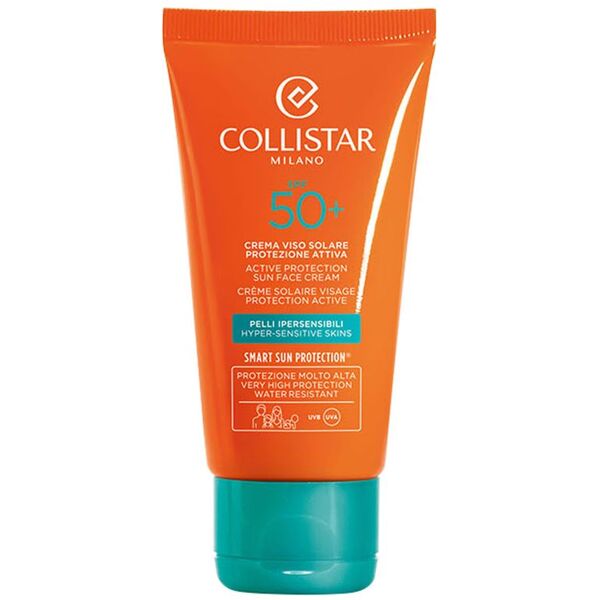 collistar crema viso solare protezione attiva pelli ipersensibili spf 50+ 50 ml