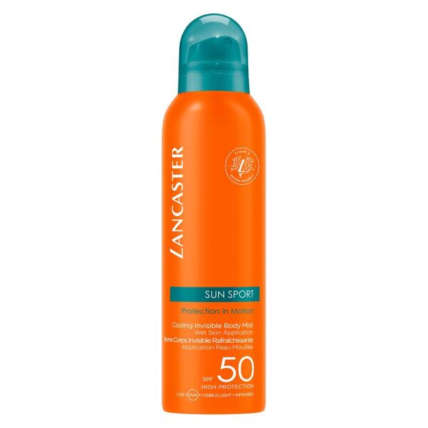 lancaster sun sport protection in motion cooling invisible body mist spf 50 200 ml