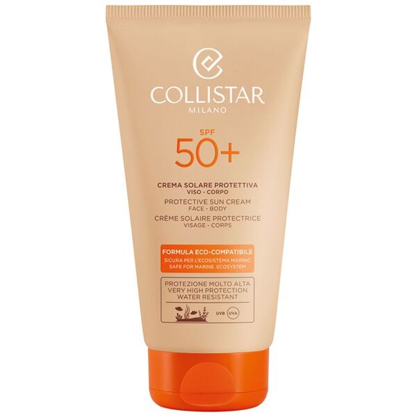 collistar crema solare protettiva viso-corpo spf 50+ formula eco-compatibile 150 ml