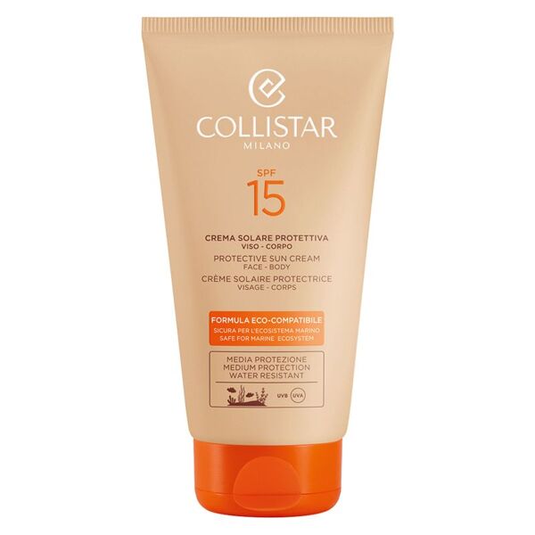 collistar crema solare protettiva viso-corpo spf 15 formula eco-compatibile 150 ml