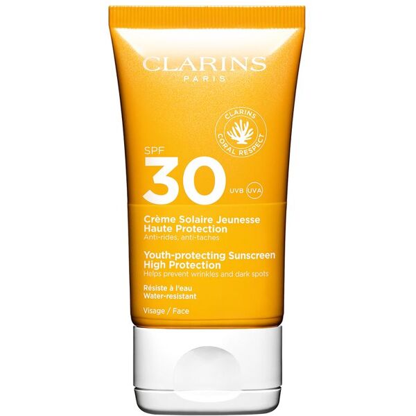 clarins crème solaire jeunesse haute protection spf 30 crema solare viso spf 30 50 ml