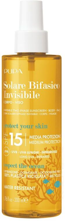 Pupa Solare Bifasico Invisibile Corpo-viso Spf 15 200 ML