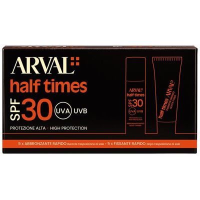 Arval Half Times Abrronzante Rapido Spf 30 + Fissante Rapido (5 + 5) Arval Half Times Abrronzante Rapido Spf 30 + Fissante Rapido (5 + 5)