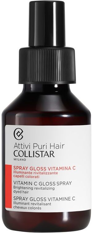 collistar attivi puri hair spray gloss vitamina c illuminante rivitalizzante capelli colorati 100 ml